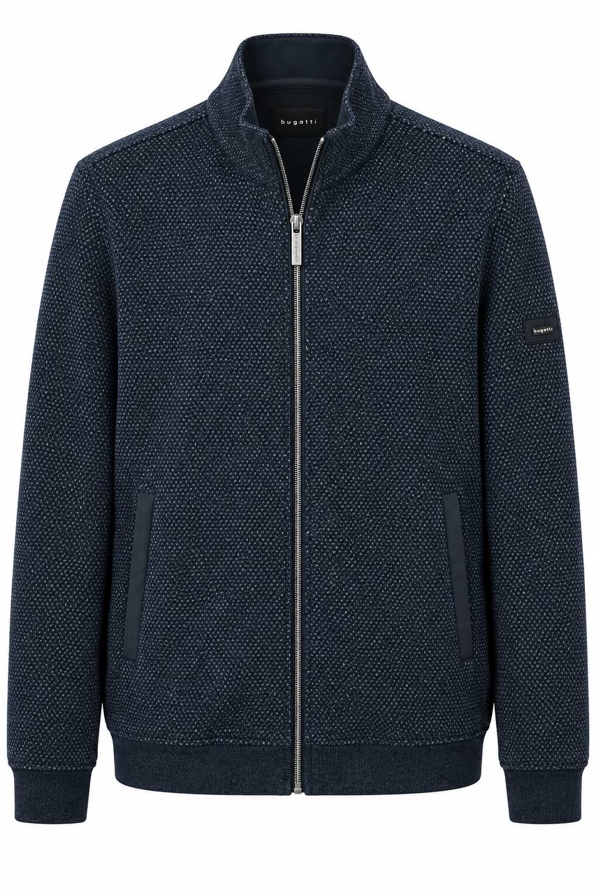 Cardigan Uomo con Cerniera e Microfantasia - De Matteo Uomo