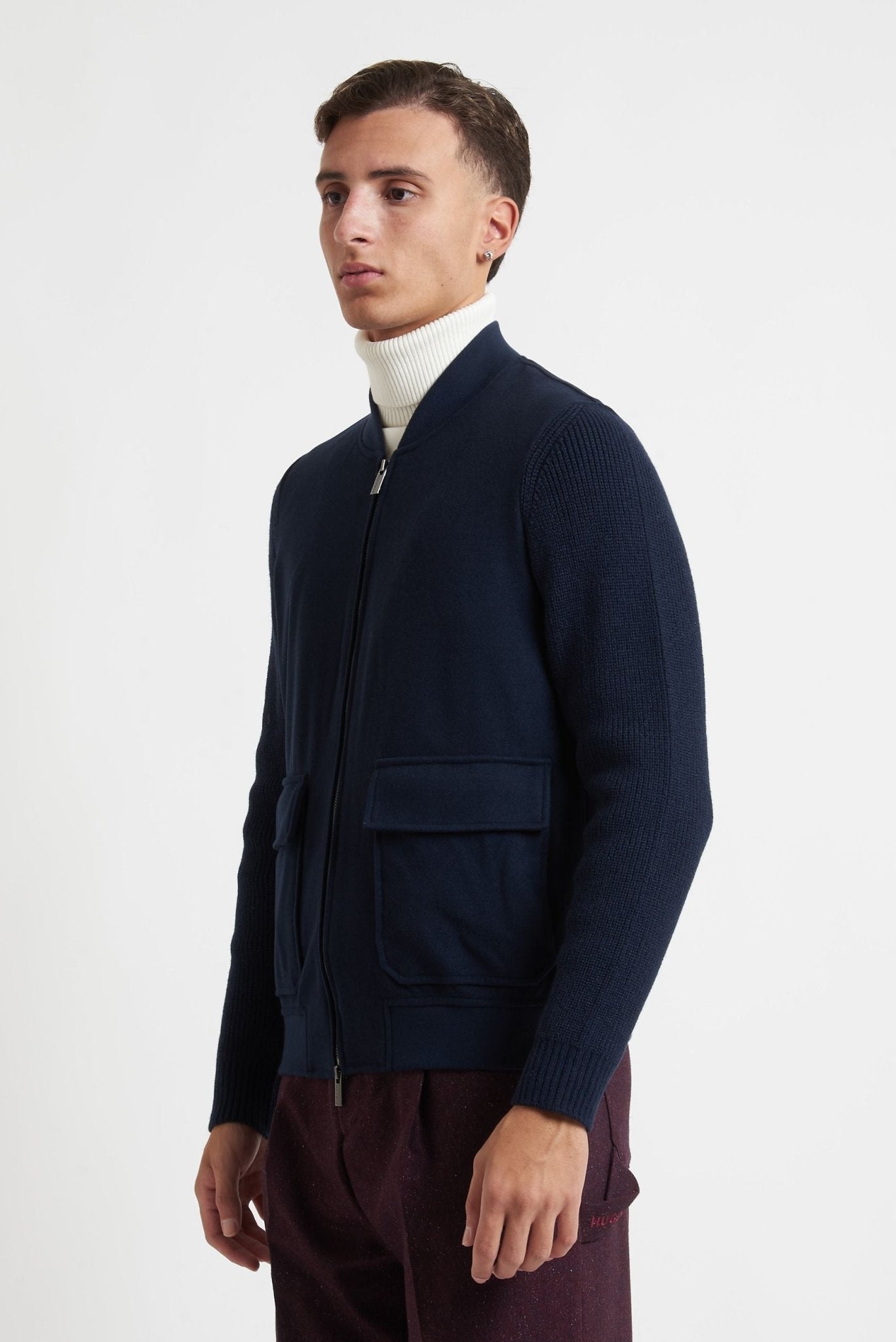 College MARK UP blu maniche in tessuto maglia modello 9960132 - De Matteo Uomo