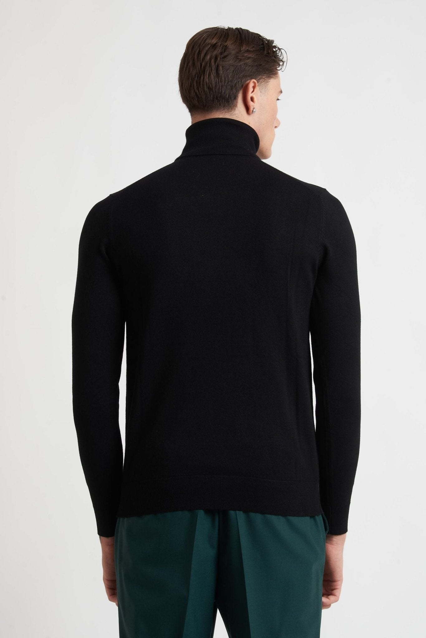 Dolcevita MARK UP Basic Nera in 100% Viscosa MK20015 - De Matteo Uomo