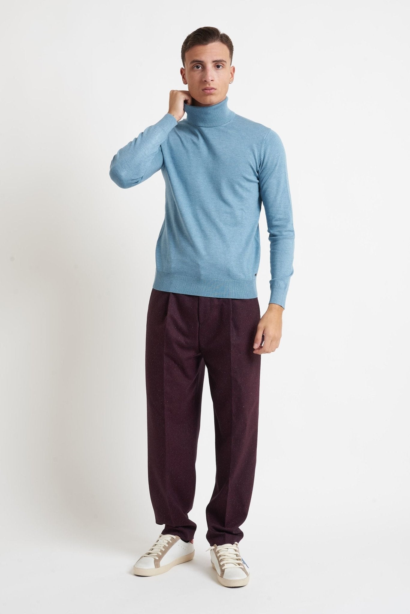 Dolcevita MARK UP Basic Nera in 100% Viscosa MK20015 - De Matteo Uomo