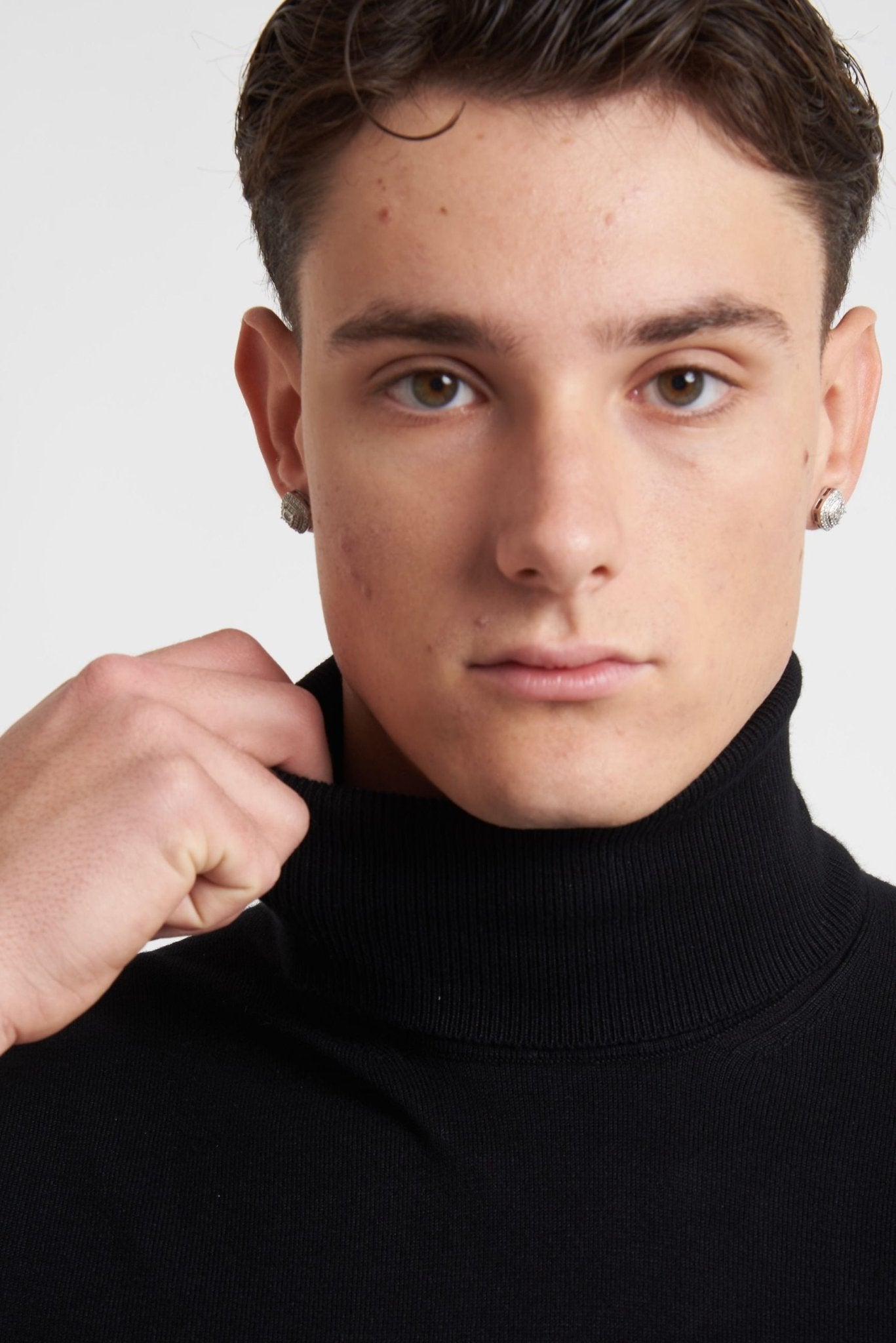 Dolcevita MARK UP Basic Nera in 100% Viscosa MK20015 - De Matteo Uomo