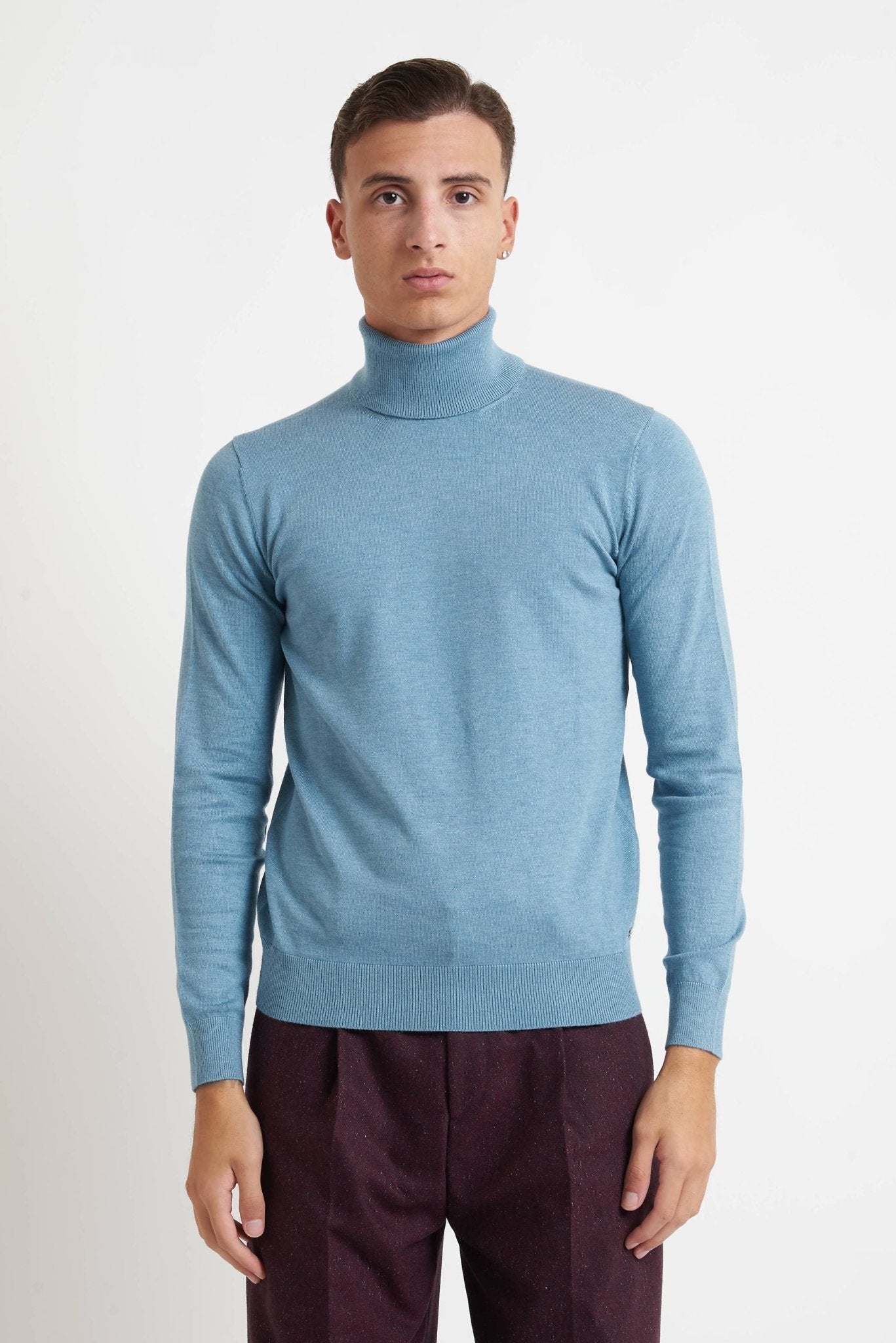 Dolcevita MARK UP Basic Nera in 100% Viscosa MK20015 - De Matteo Uomo