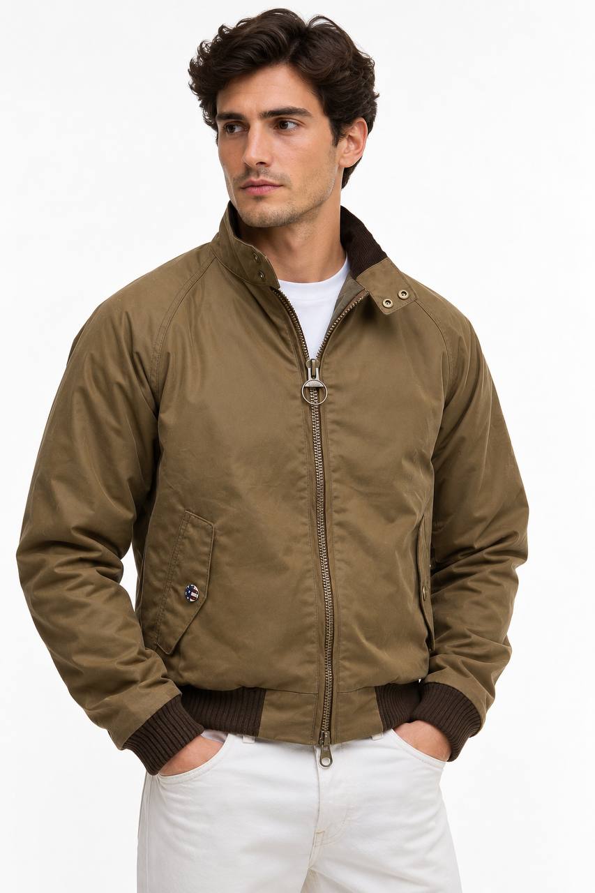 Giubbino Uomo Bomber in Cotone Cerato - De Matteo Uomo