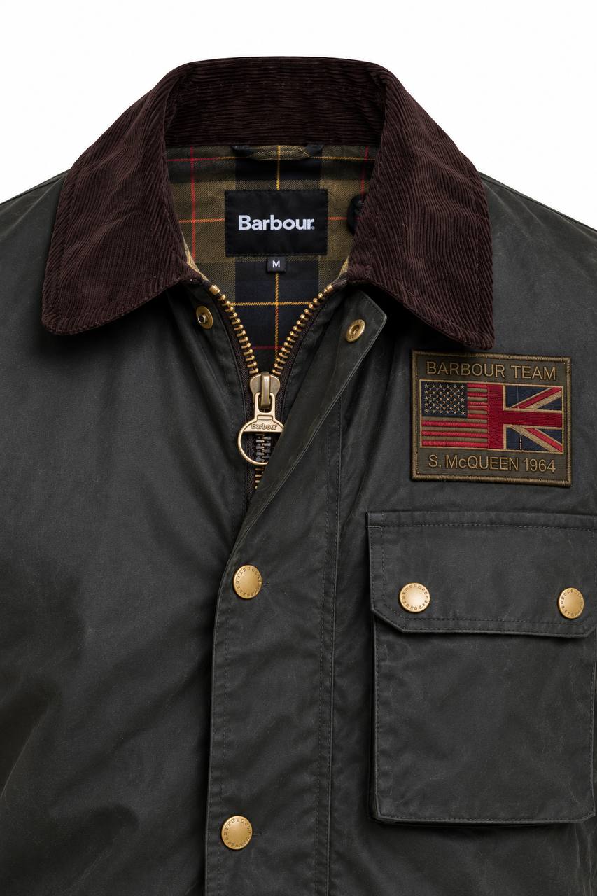 Giubbino Uomo Steve McQueen in Cotone Cerato - De Matteo Uomo