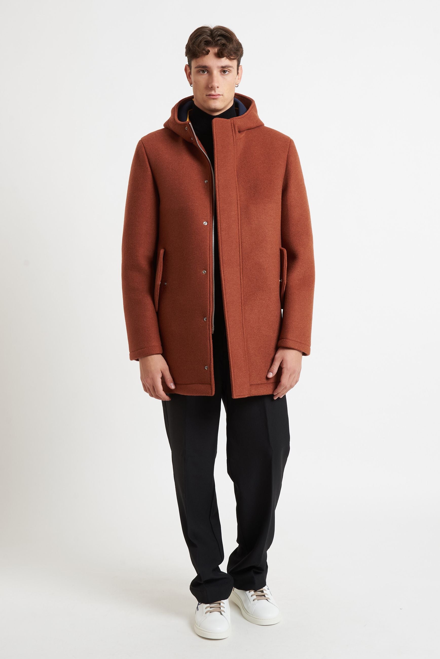 manuel ritz Parka Uomo con Cappuccio Fisso – Chiusura Bottoni e Cerniera 3732h8317c 243806 25