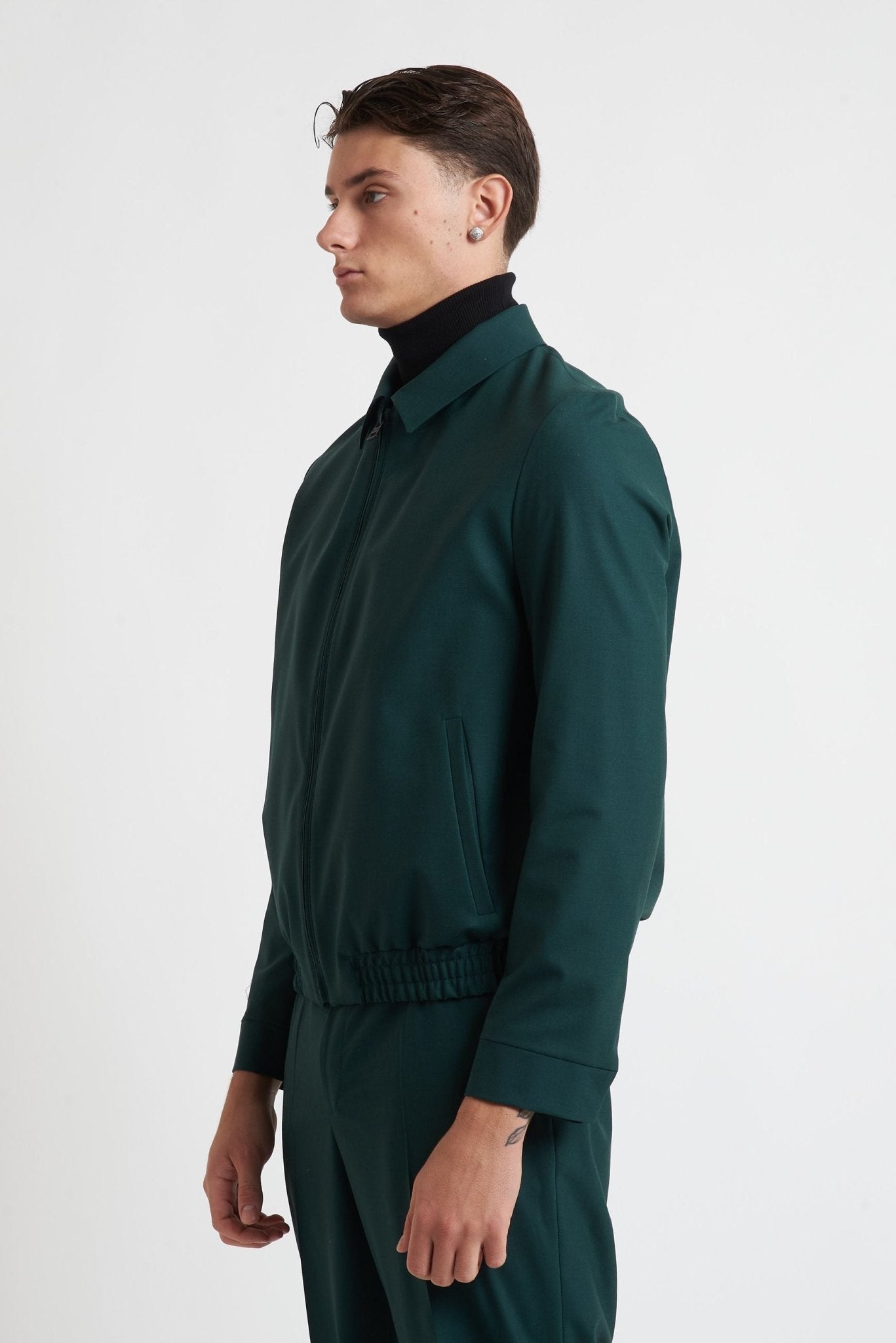 HUGO Uomo Overshirt con Collo Camicia e Chiusura a Cerniera MODELLO 7333 - De Matteo Uomo