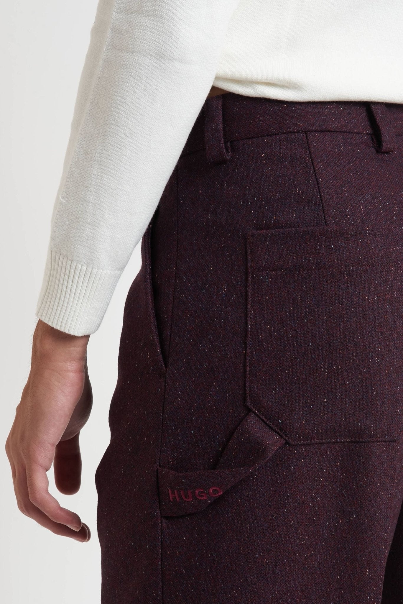 HUGO Uomo Pantalone Una Pince con Chiusura a Cerniera modello 9055 - De Matteo Uomo