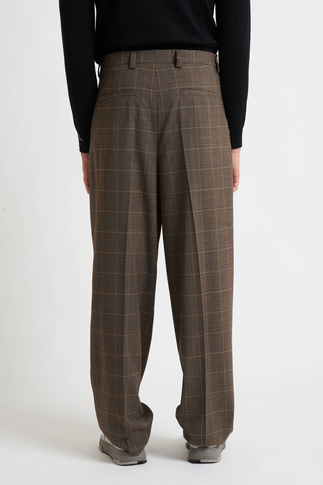 HUGO Uomo Pantaloni Principe di Galles Fondo Largo modello 9781 - De Matteo Uomo