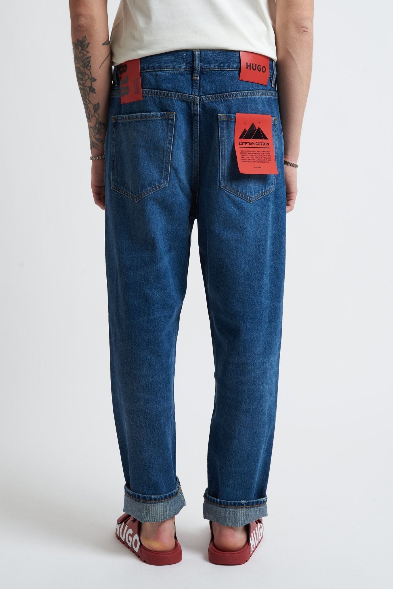 Jeans 5 Tasche in Cotone Lavaggio Basic - De Matteo Uomo