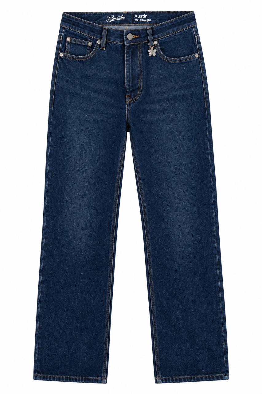 Jeans Uomo 5 Tasche Lavaggio Scuro in 100% Cotone - De Matteo Uomo