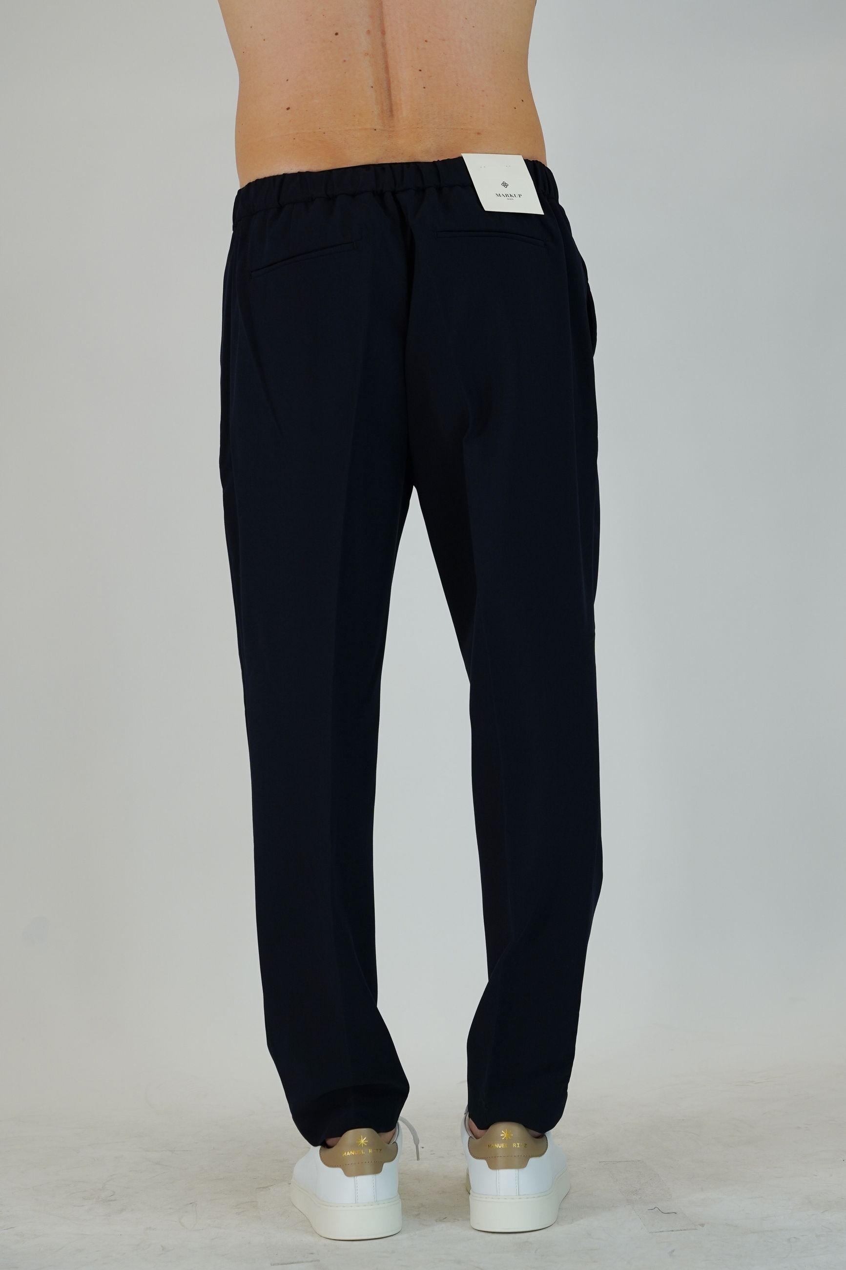Pantalone Jogging con Pence, Tasche America e Vita Elasticizzata