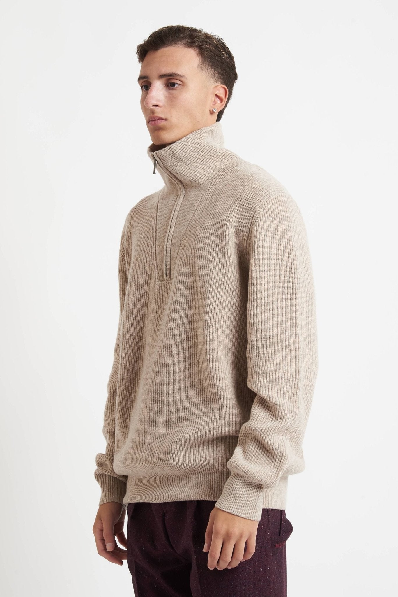 Maglia BUGATTI con Mezza Zip e Collo Lungo 85566D - De Matteo Uomo