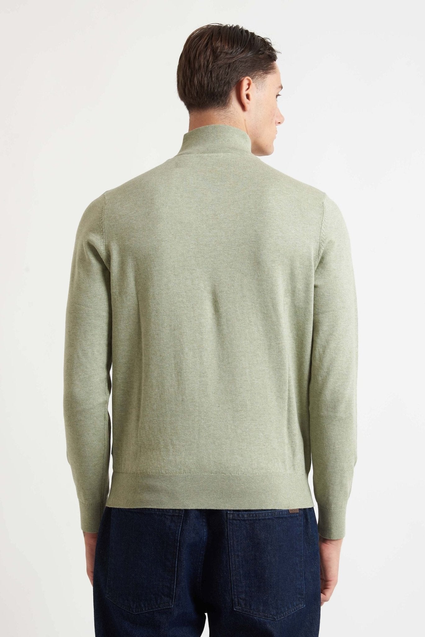 Maglia BUGATTI con Mezza Zip in Cotone e Cashmere 85520D. - De Matteo Uomo