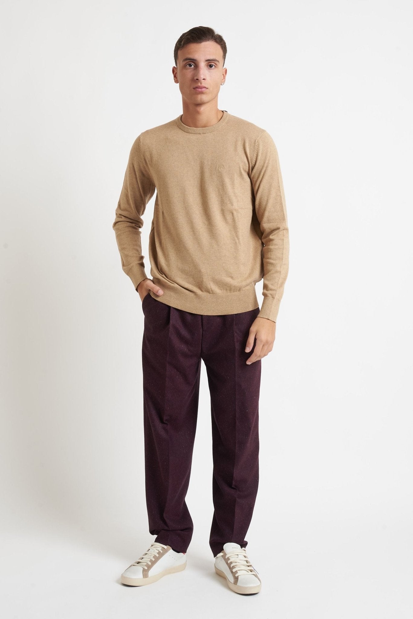 Maglia BUGATTI con Mezza Zip in Cotone e Cashmere 85520D. - De Matteo Uomo