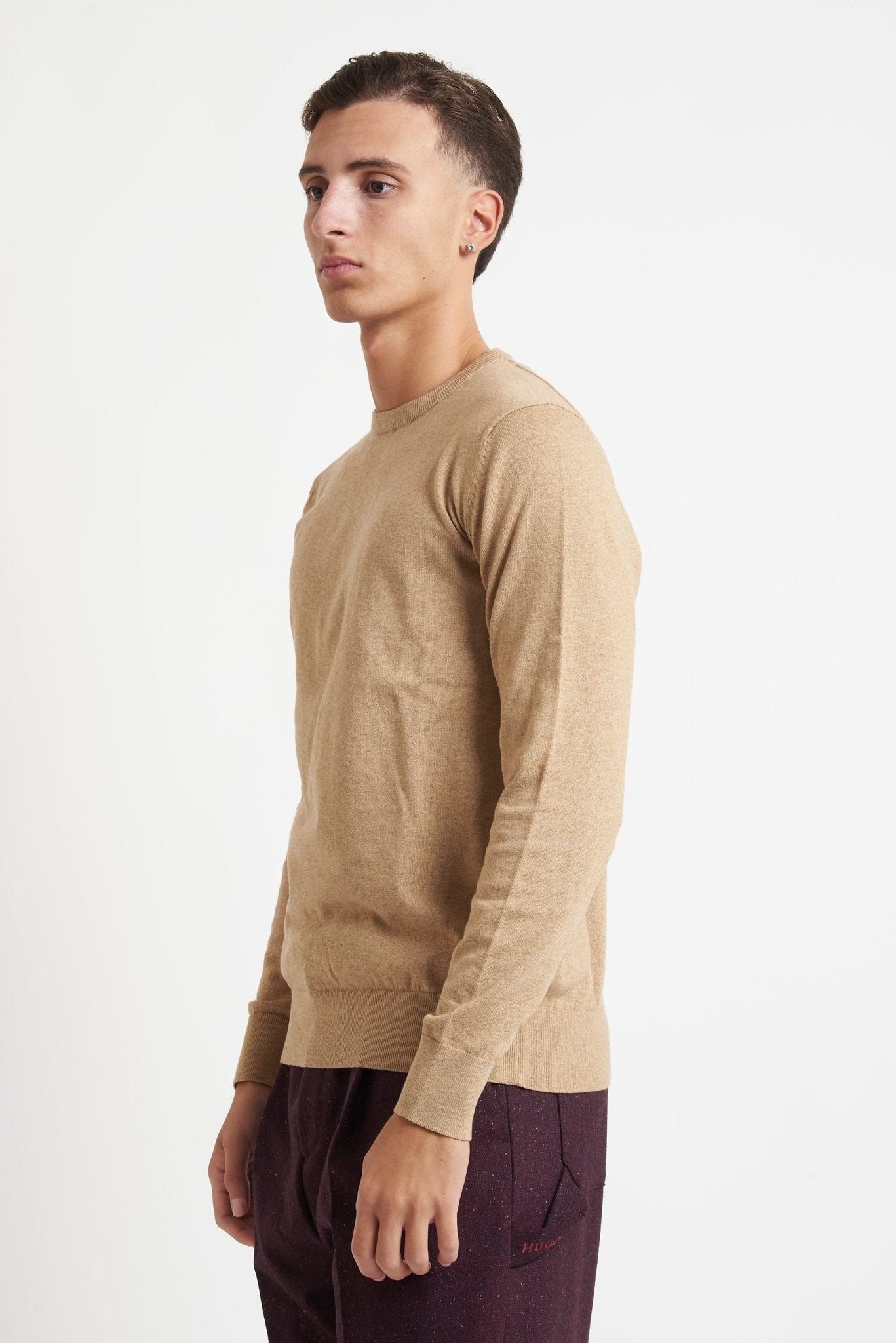 Maglia BUGATTI con Mezza Zip in Cotone e Cashmere 85520D. - De Matteo Uomo