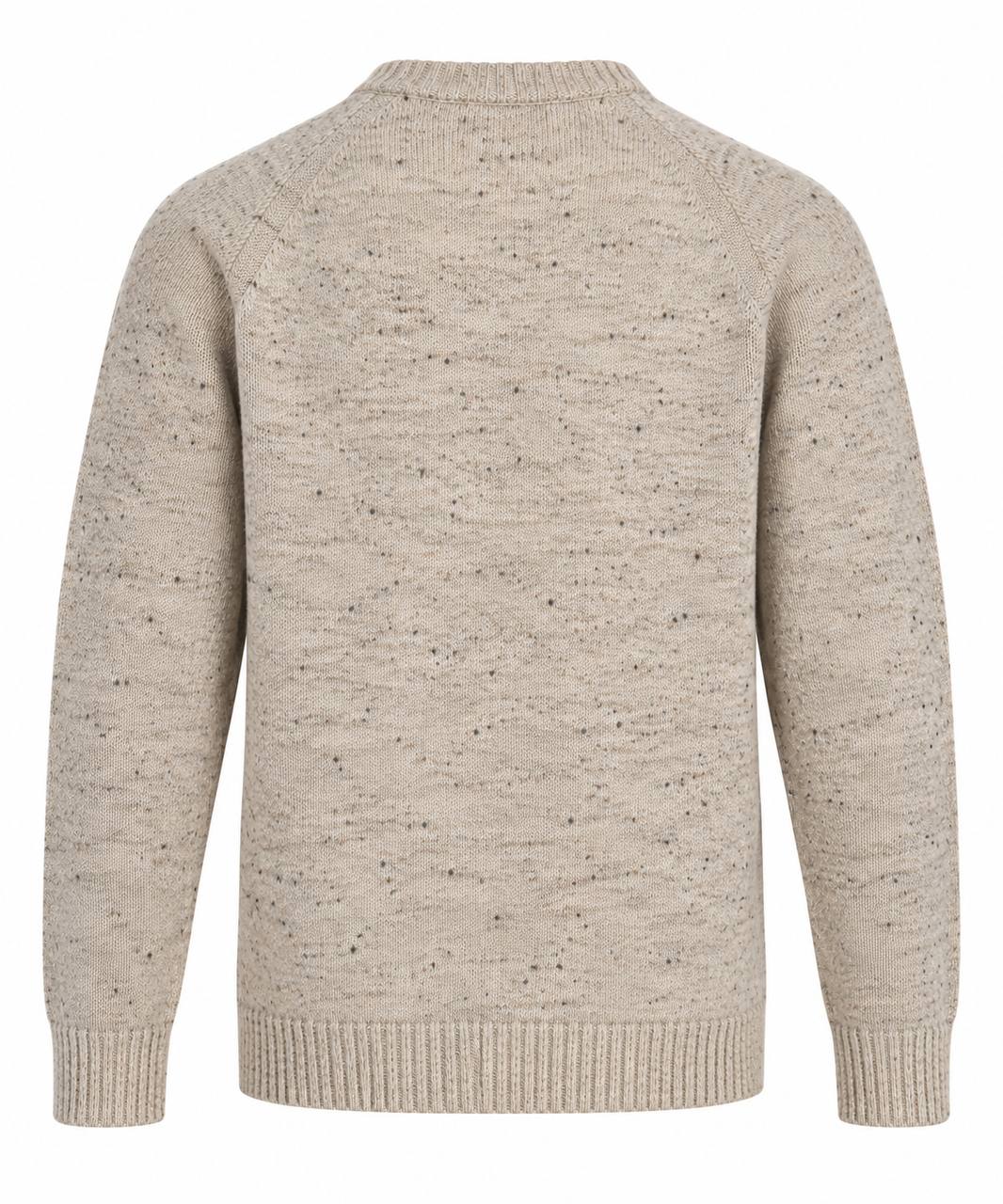 Maglia girocollo sale e pepe beige - De Matteo Uomo