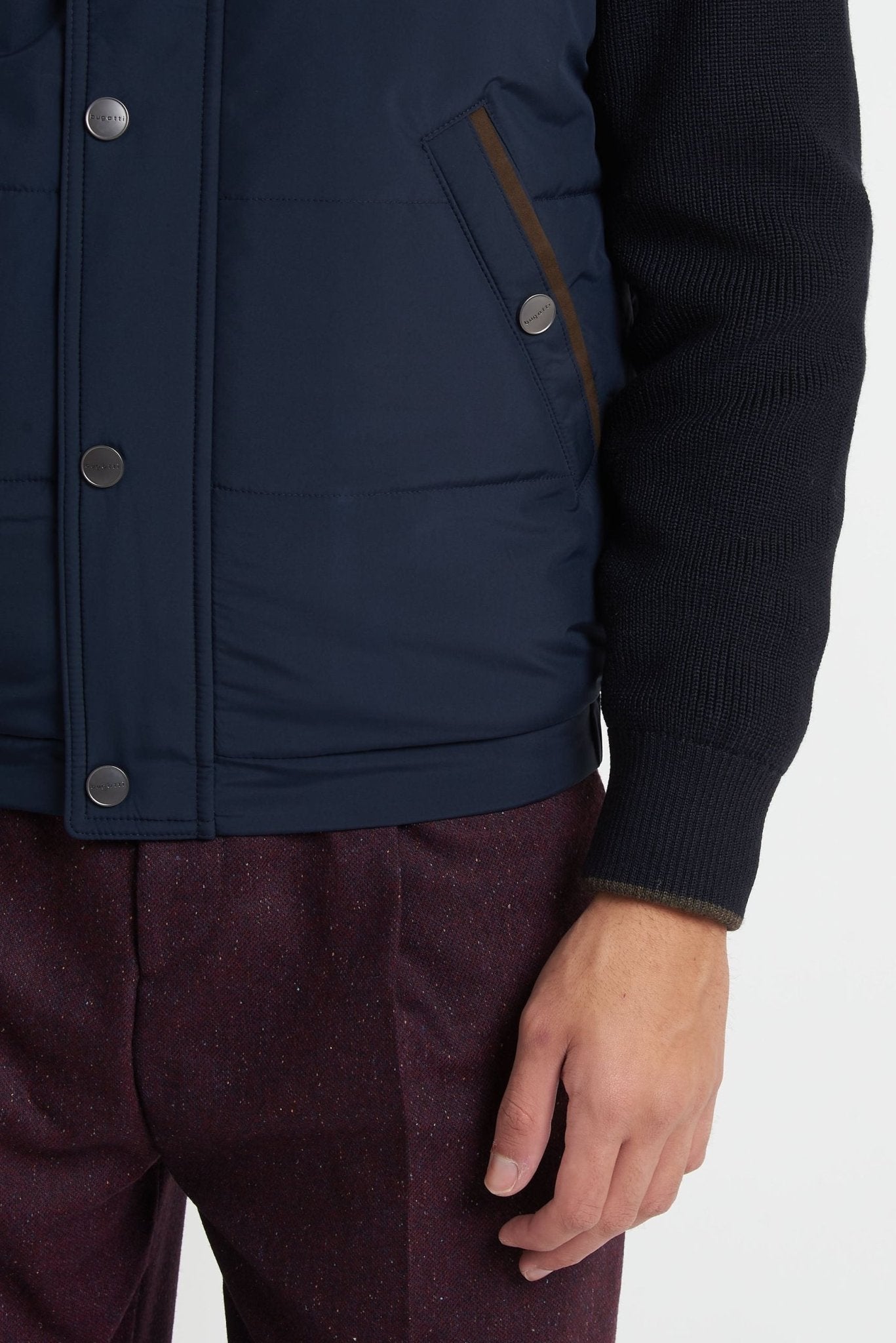 Maglia Giubbino BUGATTI con Cappuccio Removibile 85559d - De Matteo Uomo