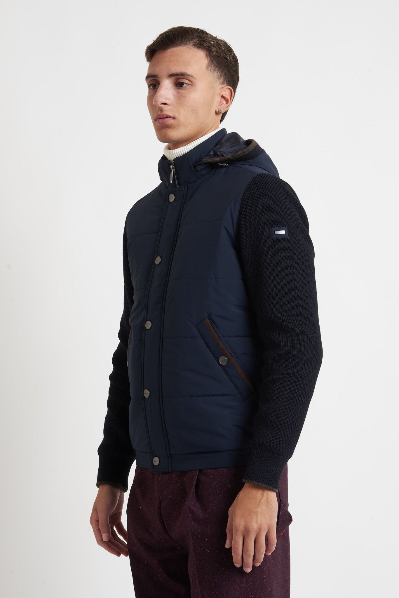 Maglia Giubbino BUGATTI con Cappuccio Removibile 85559d - De Matteo Uomo