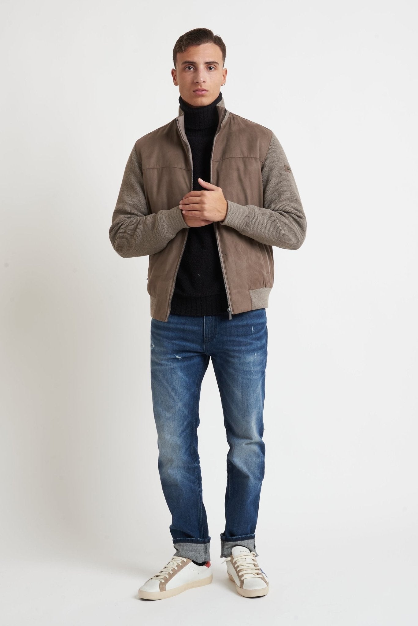 Maglia Giubbino BUGATTI con Collo Alto e Chiusura a Cerniera 85553D - De Matteo Uomo