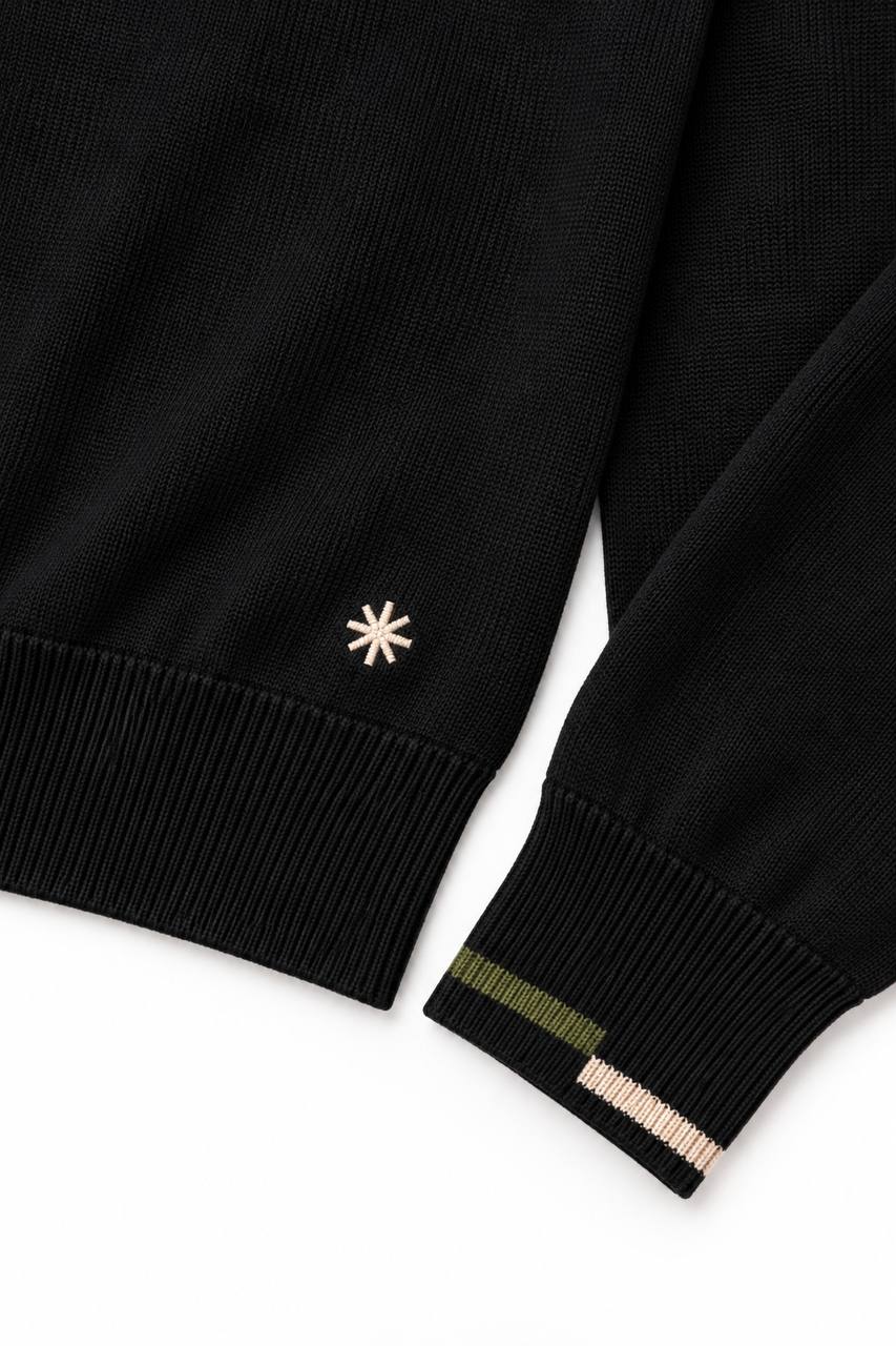 Maglia Uomo Basic con Collo e Maniche a Contrasto - De Matteo Uomo