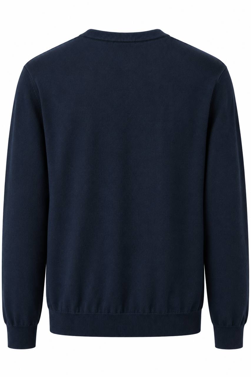 Maglia Uomo Basic Girocollo con Logo Tinta su Tinta - De Matteo Uomo