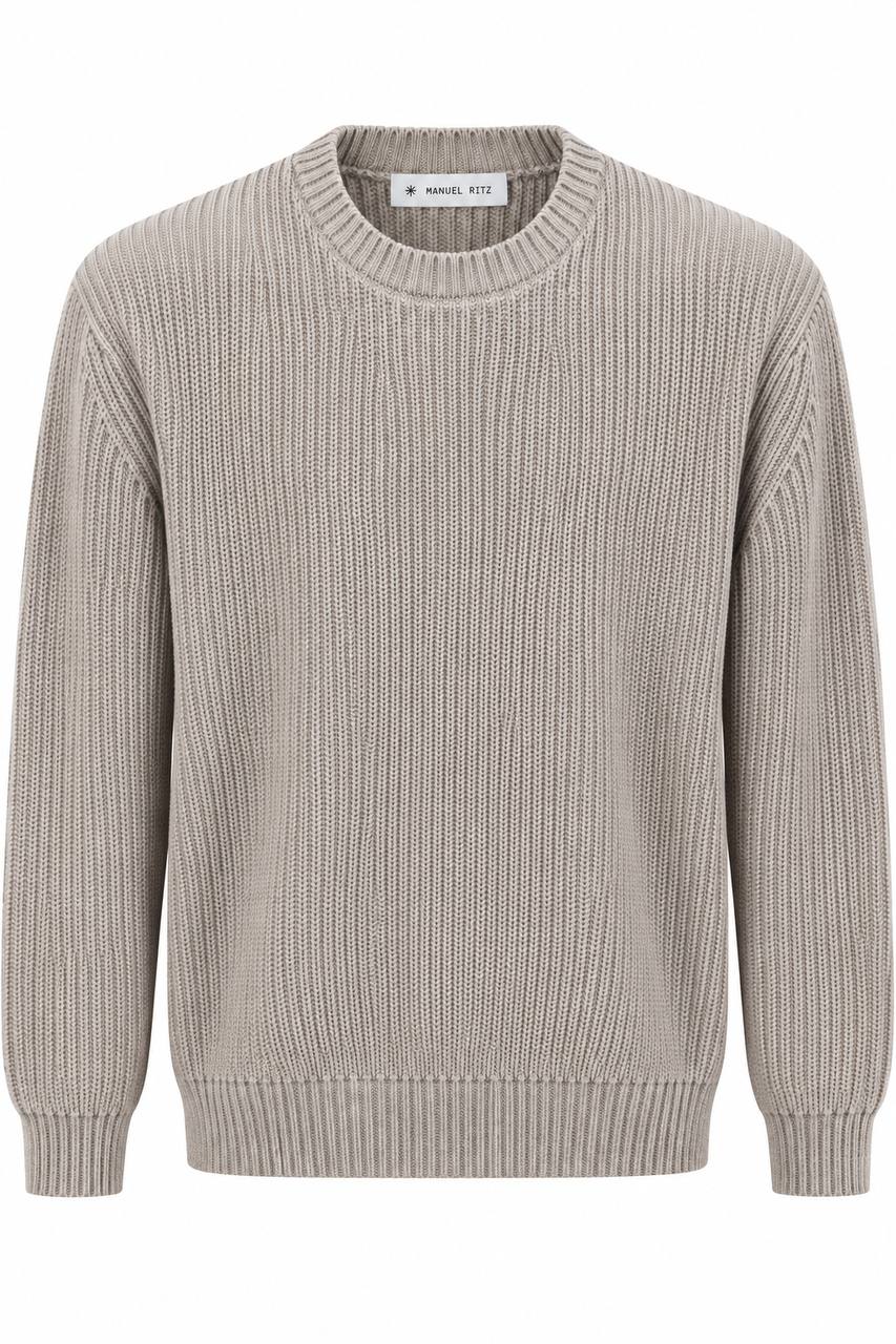Maglia Uomo Girocollo in Lana e Cotone - De Matteo Uomo