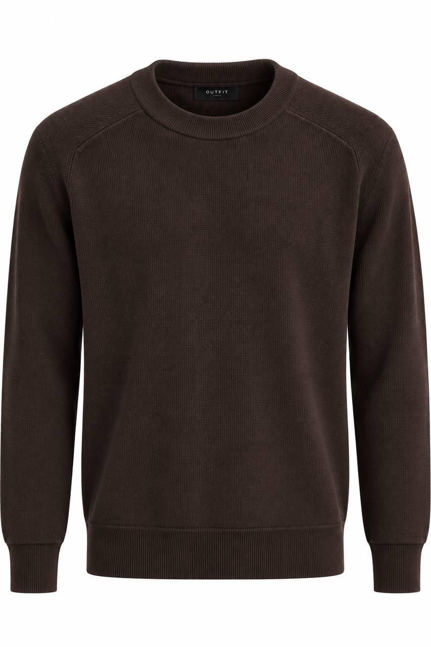 Maglia Uomo Girocollo Moro con Maniche Raglan - De Matteo Uomo