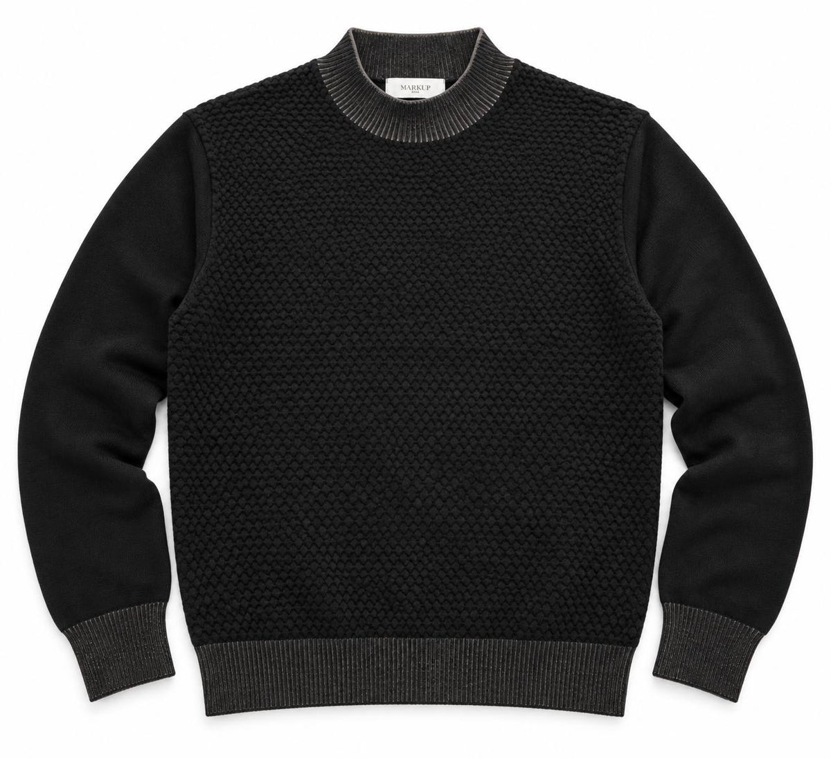 Maglia Uomo Mezzocollo con Trama Frontale - De Matteo Uomo