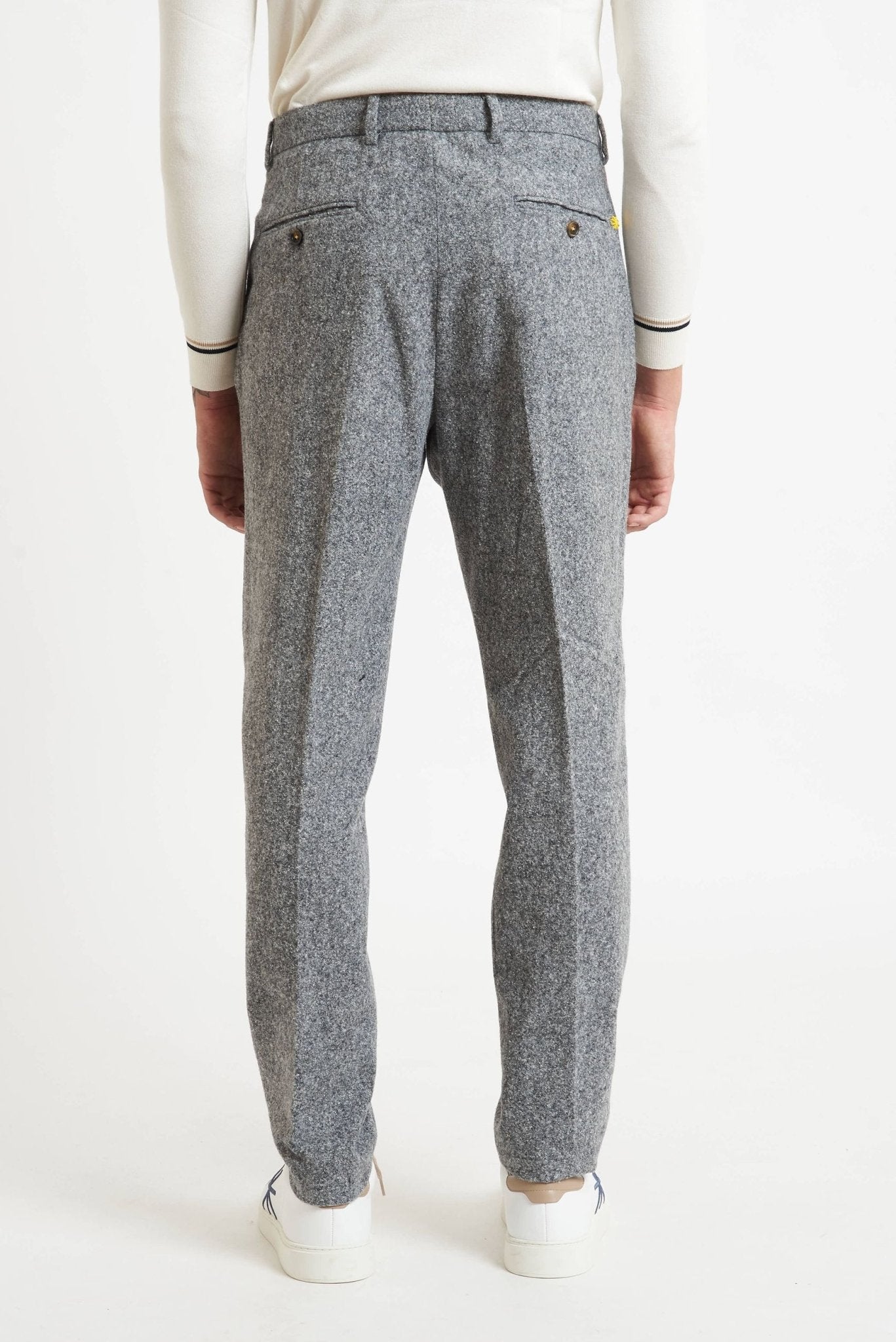 MANUEL RITZ Pantalone Uomo Motivo Sale e Pepe Una Pince e Tasche Classiche MODELLO p1648 233681