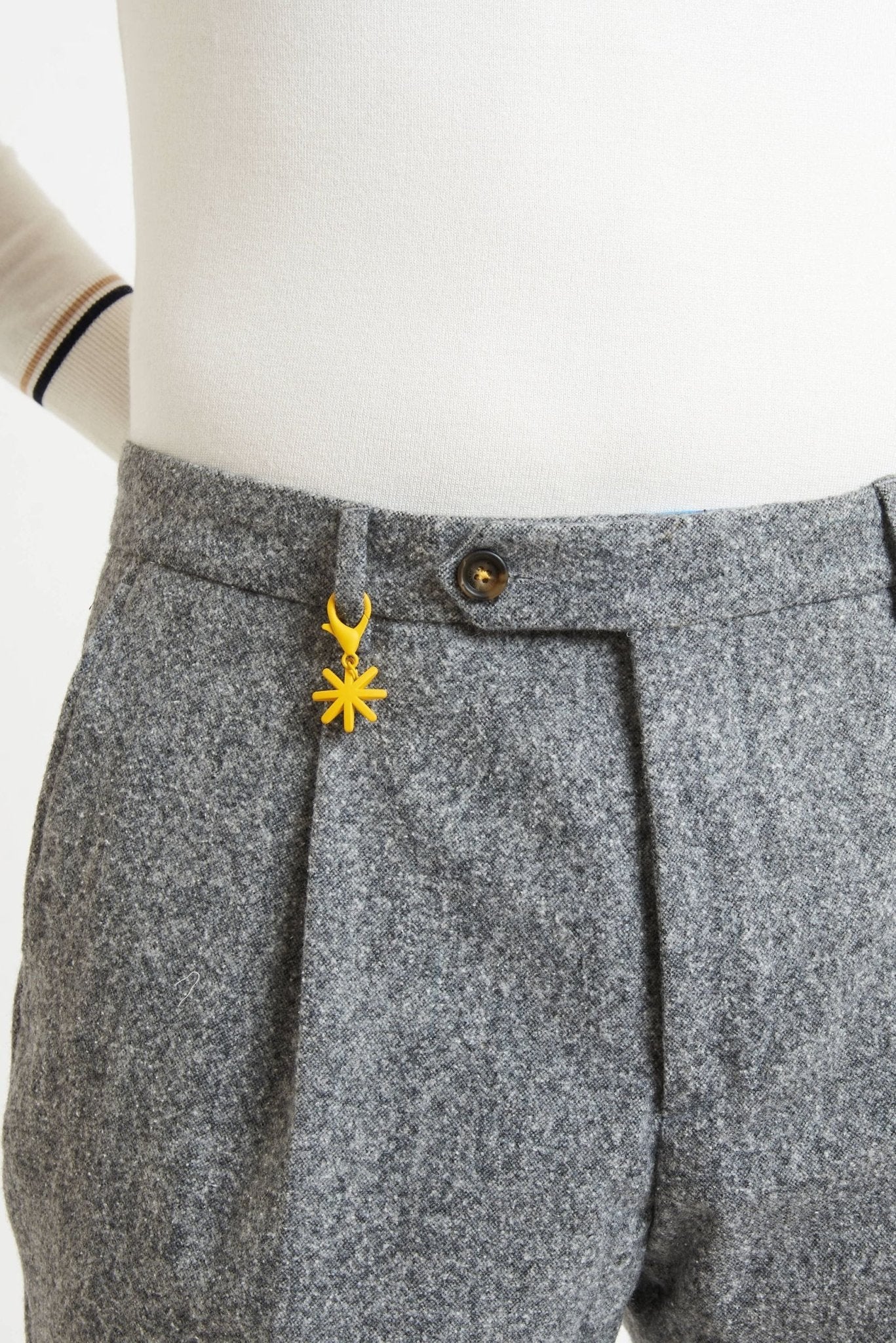 MANUEL RITZ Pantalone Uomo Motivo Sale e Pepe Una Pince e Tasche Classiche MODELLO p1648 233681