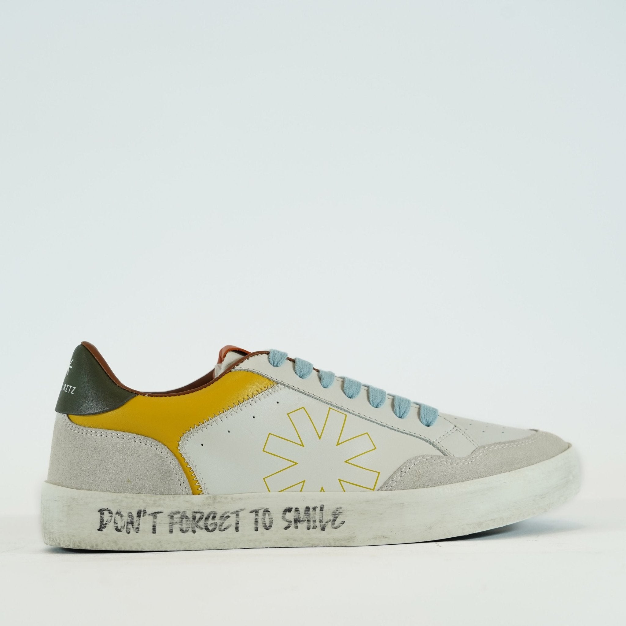 MANUEL RITZ Sneakers Uomo in Pelle Stellina e Suola Effetto Usurato MODELLO Q514 - De Matteo Uomo