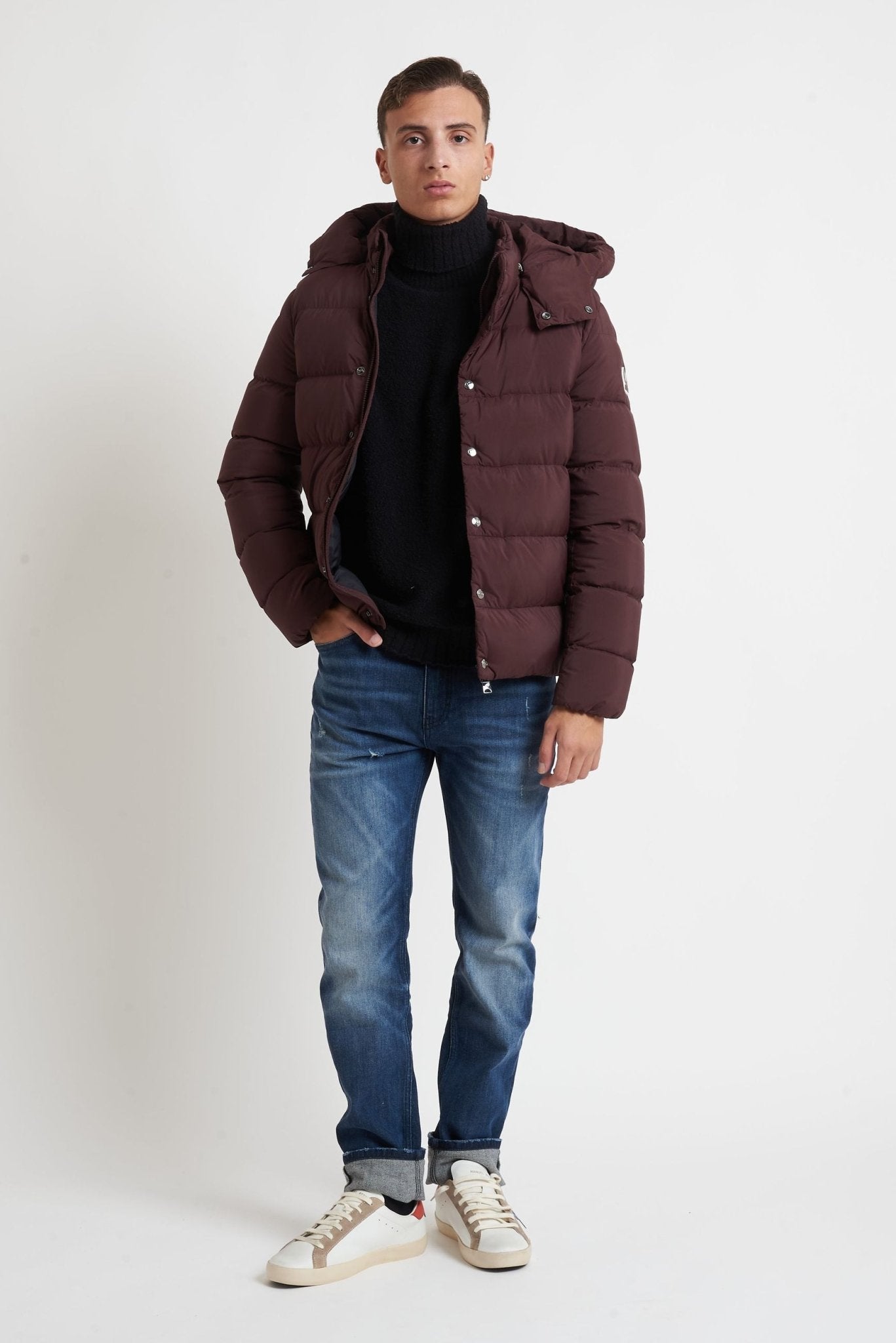 OOSY Sirius Piumino Imbottito in Nylon Vera Piuma modello sy94403 - De Matteo Uomo