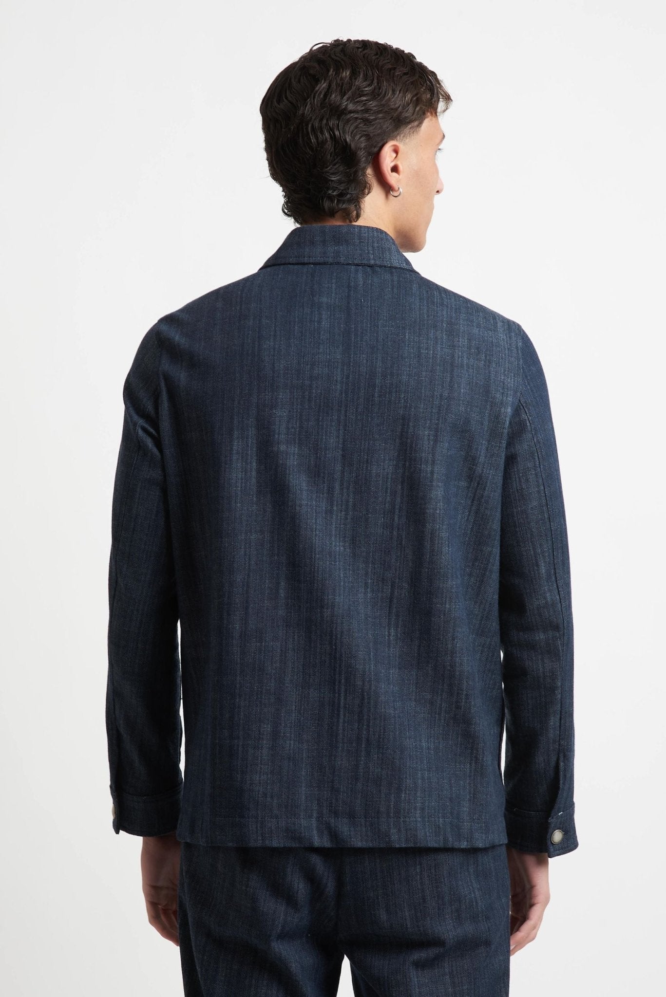 Over Shirt con Tasconi e Chiusura a Bottone - De Matteo Uomo