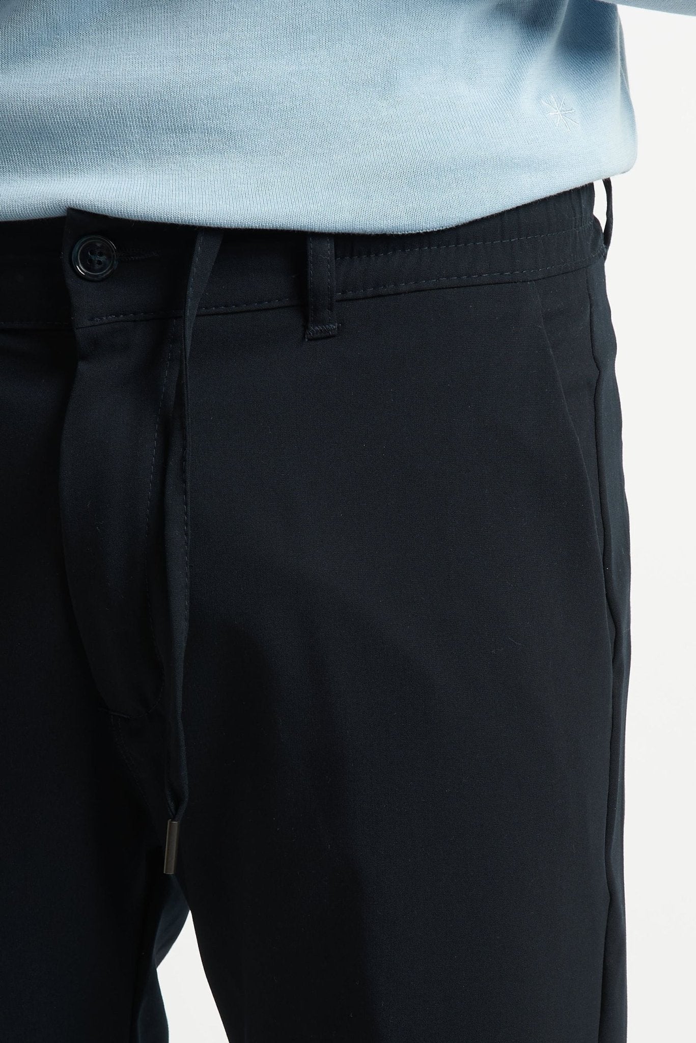 Pantalaccio con Laccetto Posteriore e Chiusura con Zip e Bottone - De Matteo Uomo