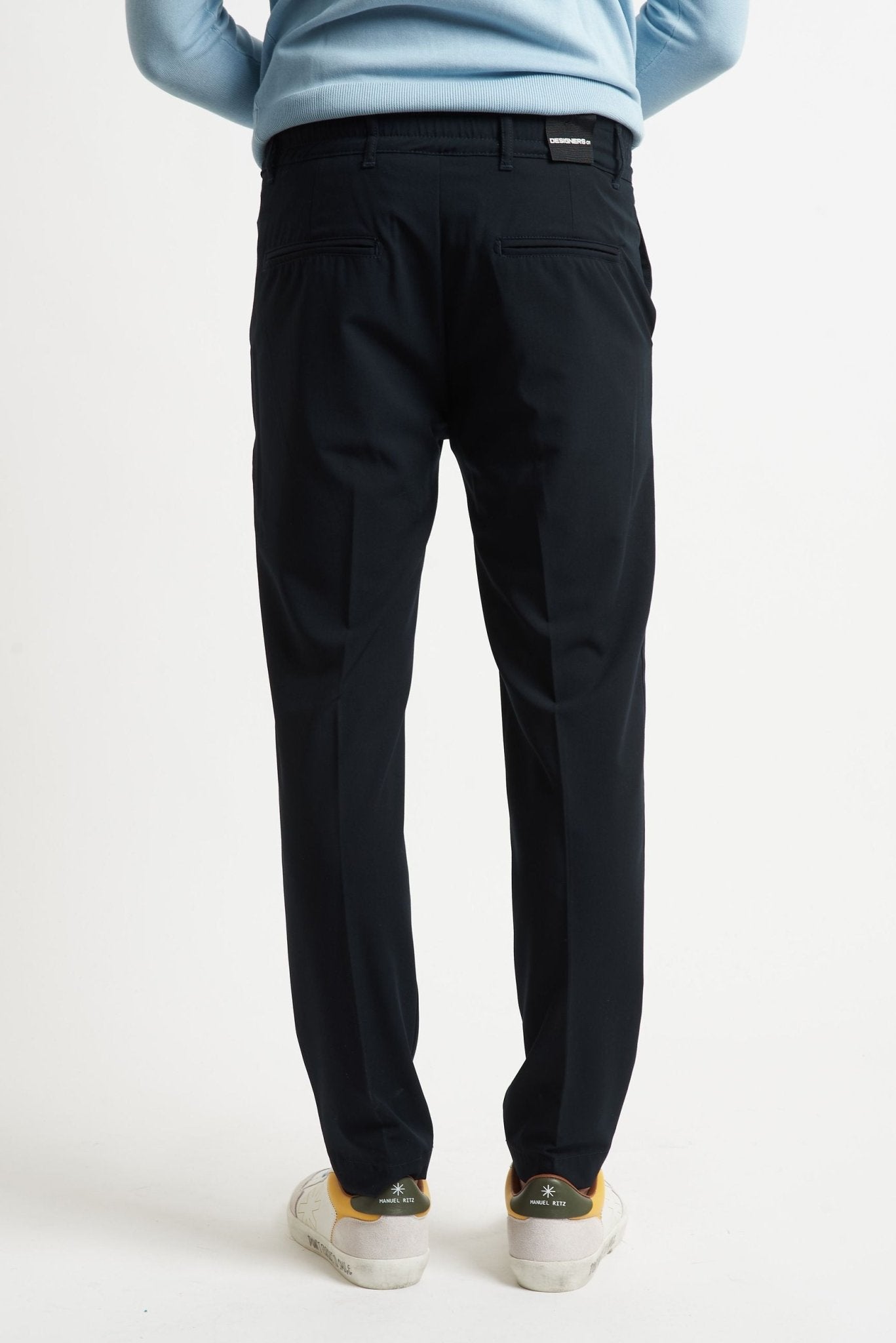 Pantalaccio con Laccetto Posteriore e Chiusura con Zip e Bottone - De Matteo Uomo