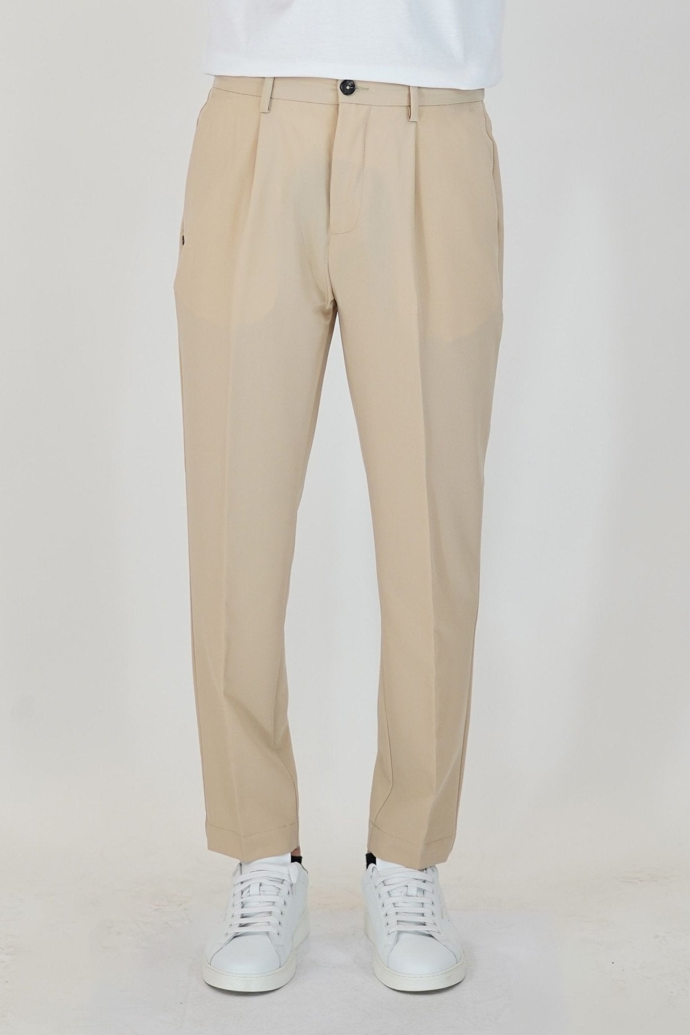 Pantalone Jogging con Pence, Tasche America e Vita Elasticizzata - De Matteo Uomo