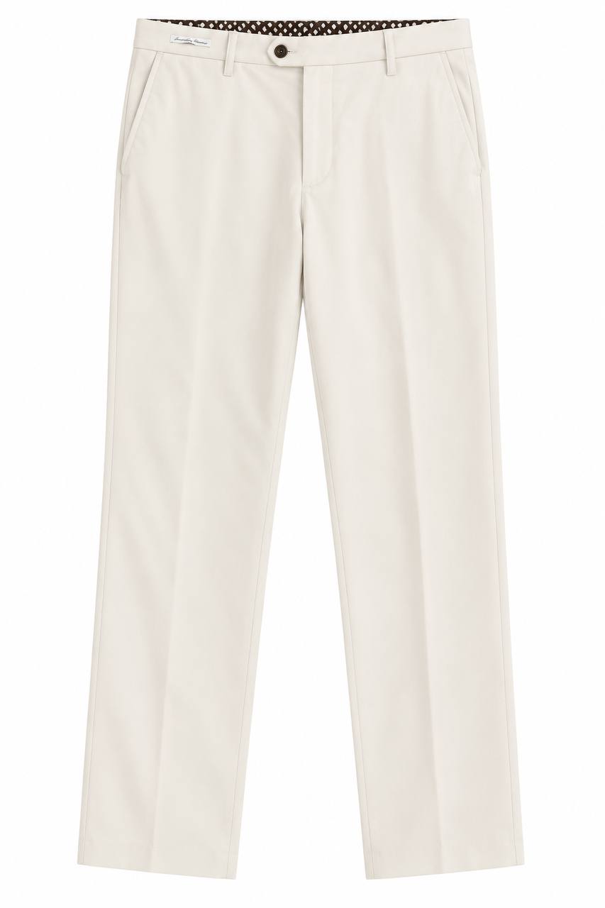 Pantalone Uomo Basic Morbido Panna - De Matteo Uomo