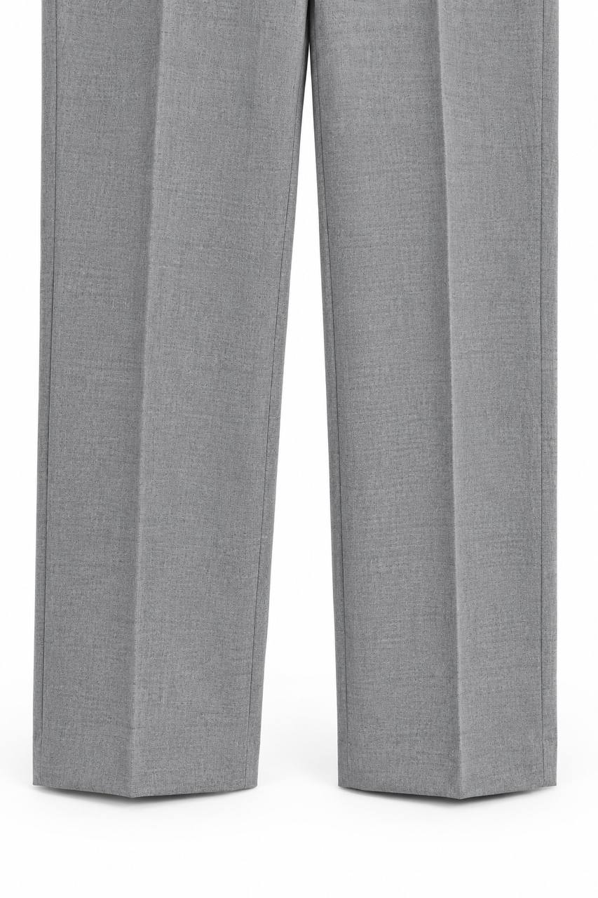 Pantalone Uomo con Pence e Fondo Comodo in Lana - De Matteo Uomo