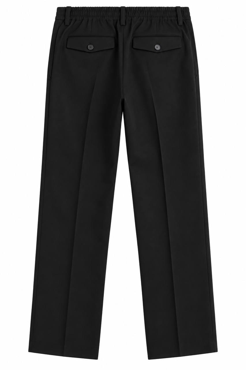 Pantalone Uomo in Jersey con Doppia Pence ed Elastico Posteriore - De Matteo Uomo