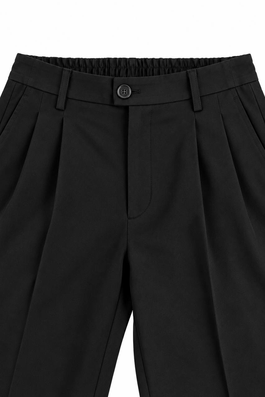 Pantalone Uomo in Jersey con Doppia Pence ed Elastico Posteriore - De Matteo Uomo