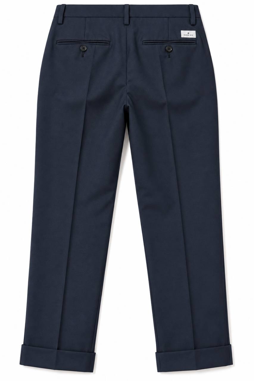 Pantalone Uomo in Lana con Una Pinces - De Matteo Uomo