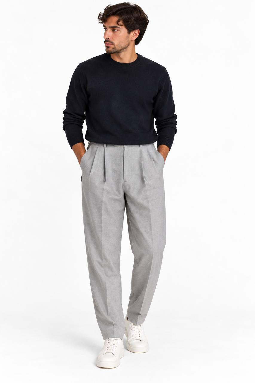Pantalone Uomo Morbido con Elastico Laterale in Vita - De Matteo Uomo