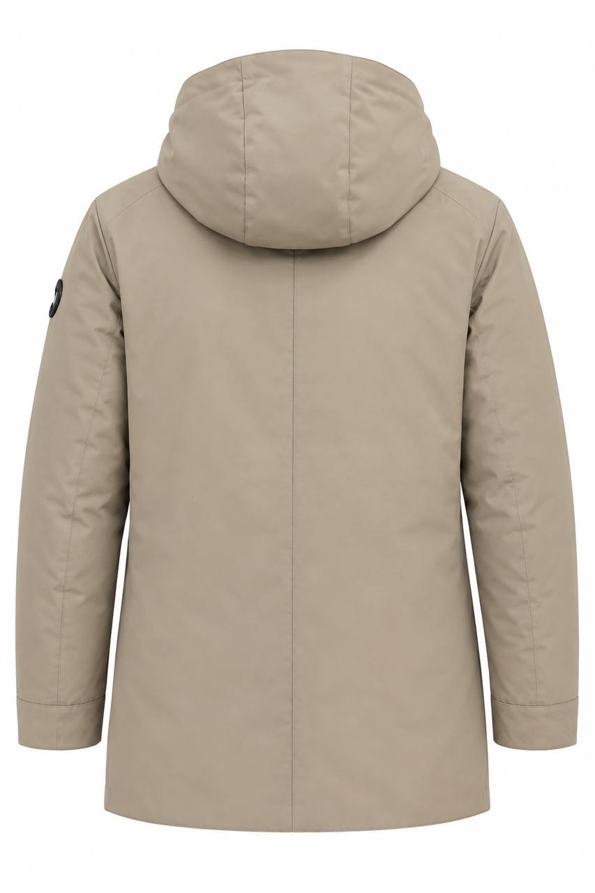 Parka Uomo in Tessuto Gommato con Doppia Chiusura - De Matteo Uomo