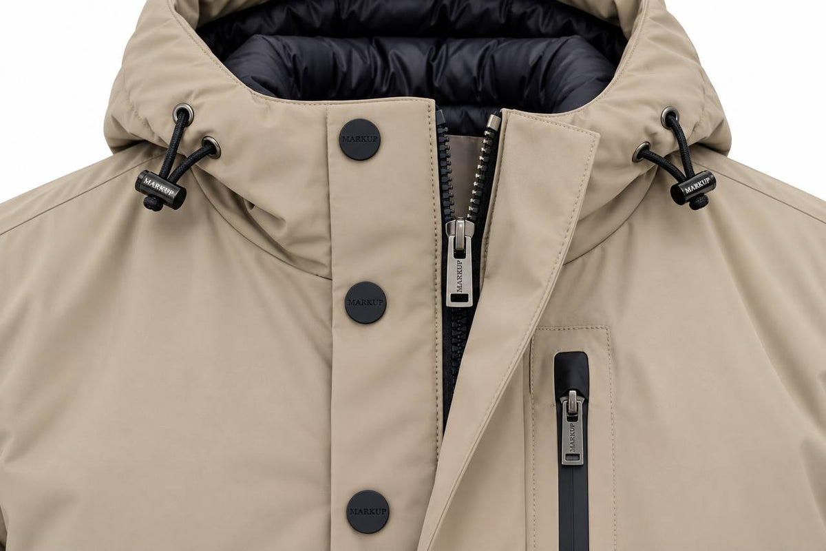Parka Uomo in Tessuto Gommato con Doppia Chiusura - De Matteo Uomo