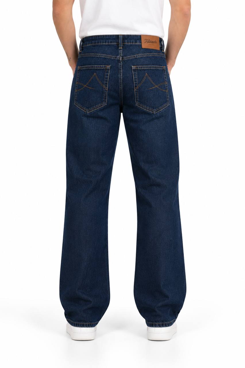 Jeans Uomo 5 Tasche Lavaggio Scuro in 100% Cotone
