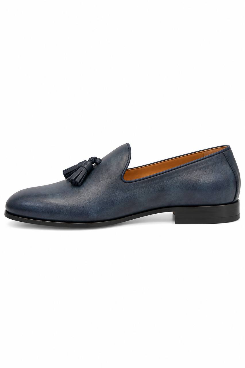 Mocassino Uomo con Nappina in Pelle
