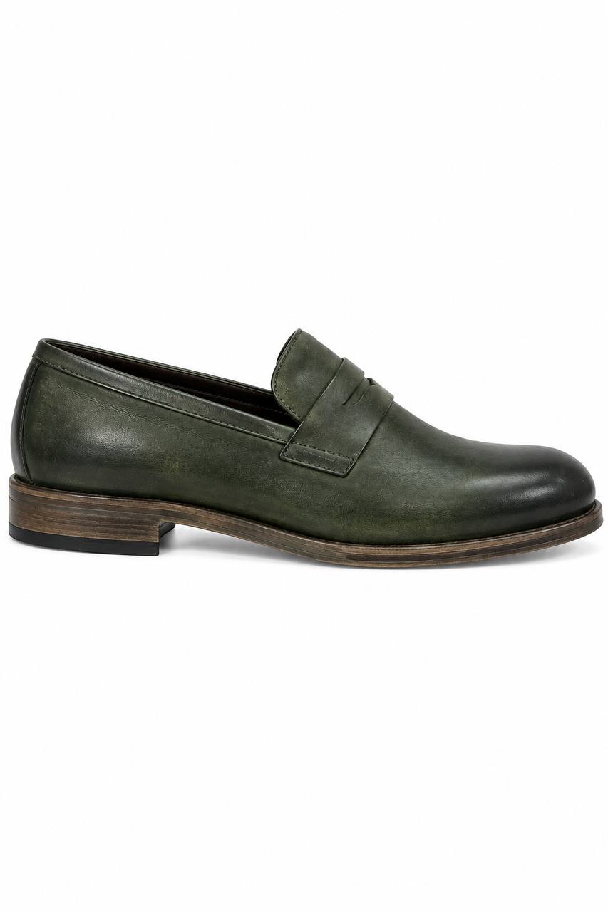 Mocassino Uomo con Fibbia Singola in Pelle