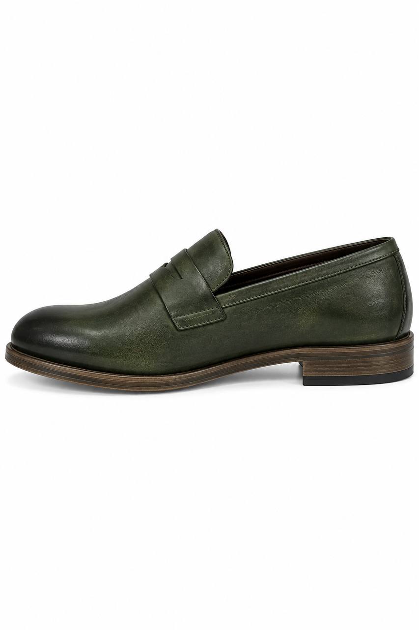Mocassino Uomo con Fibbia Singola in Pelle
