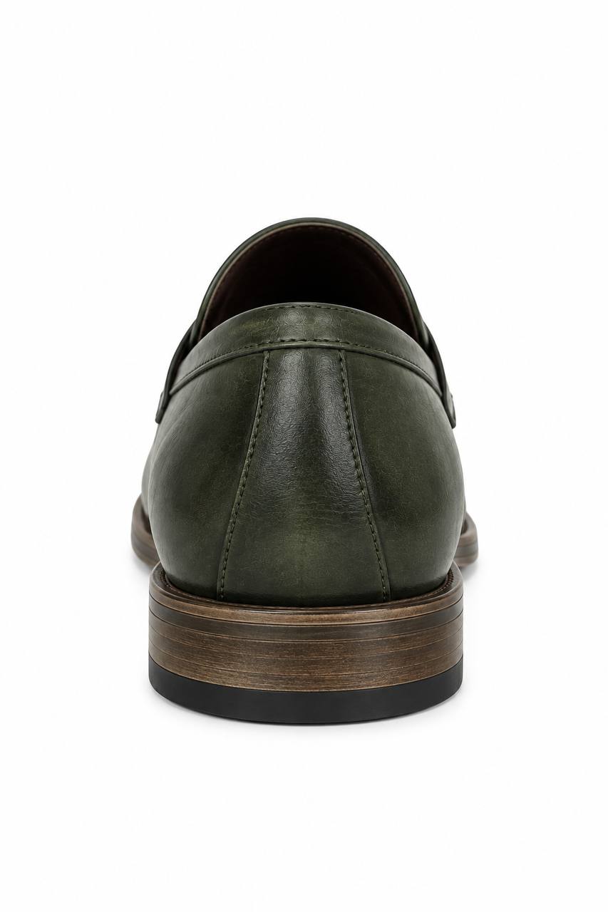 Mocassino Uomo con Fibbia Singola in Pelle