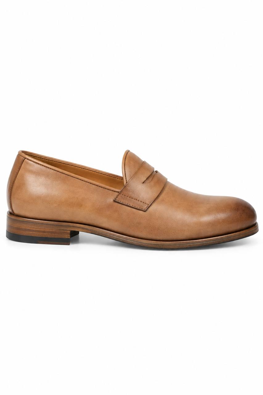 Mocassino Uomo con Fibbia Singola in Pelle